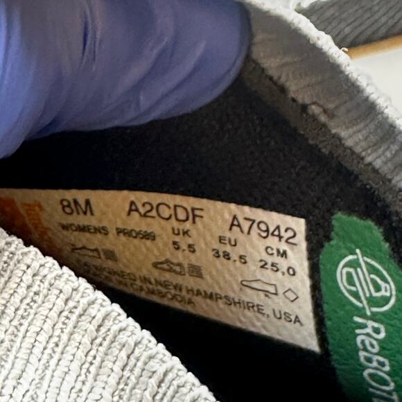 TIMBERLAND PRO Radius Women's 8 EH Slip-on Composite Toe Grey/Blue - Picture 6 of 6